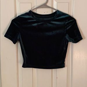 Velvet Crop Top